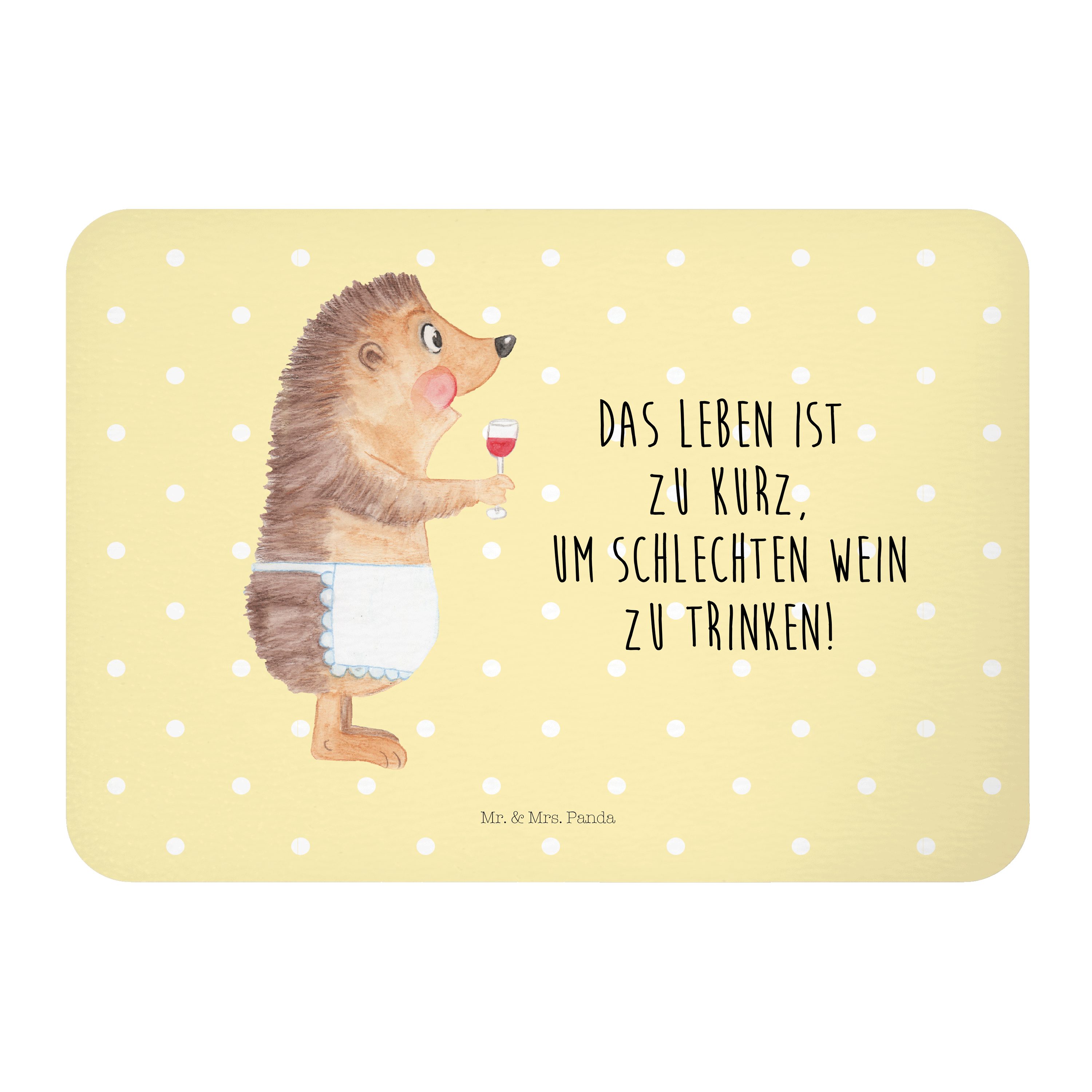 Mr. & Mrs. Panda »Igel mit Wein Weiß Geschenk